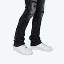 Smoke Rise 'All Rhinestone' Stacked Flare Denim (Hematite Black) JP25536 - FRESH N FITTED