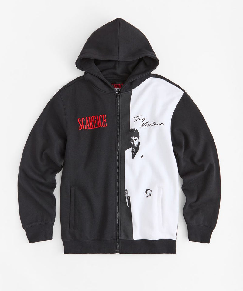 Reason 'Scarface' Zip Up Hoodie (Black/White) RE5-077