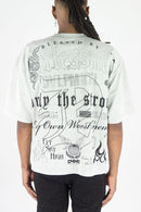 Rebel Denim 'Fearlessness' Cropped T-shirt (Grey) 752-145 - FRESH N FITTED