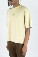 Rebel Denim 'Illusions' Cropped T-shirt (Khaki) 752-134 - FRESH N FITTED