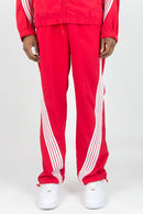 Rebel Minds 'Bent Stripes' Nylon Sweatpants (Red) 100-490