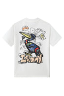 Black Label Kids 'Island' T-Shirt (White) - FRESH N FITTED