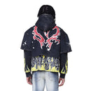 Smoke Rise 'Unbreakable' Cropped Hoodie (Graphite) FO25617