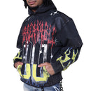 Smoke Rise 'Unbreakable' Cropped Hoodie (Graphite) FO25617