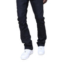 Smoke Rise 'Vintage Wash Clean' Stacked Flare Denim (Jet Black) JP25620 - FRESH N FITTED