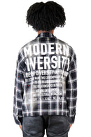 Kleep Mens Long Sleeve Cropped Button Down Shirt (Black) KW-5310