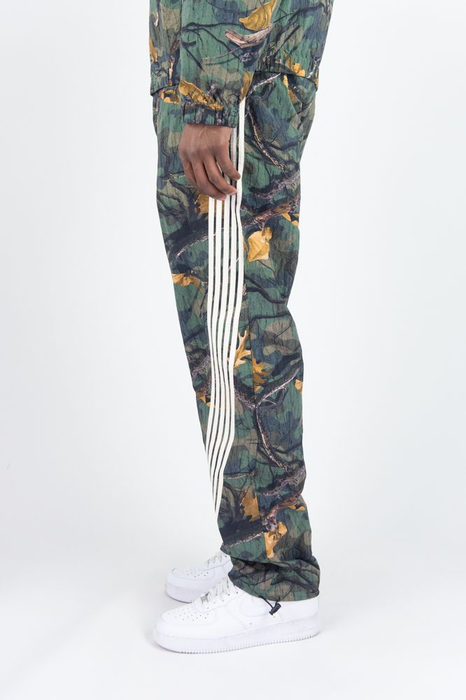 Rebel Minds 'Bent Stripes' Nylon Sweatpants (Camo) 100-492 - FRESH N FITTED