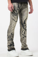 Waimea 'Cupid' Stacked Rhinestone Denim (Ant. Grey) M8567D