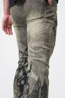 Waimea 'Cupid' Stacked Rhinestone Denim (Ant. Grey) M8567D