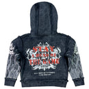 Elite Denim Kids 'Saints' Rhinestone Pearls Hoodie (Washed Black) 4313-JR