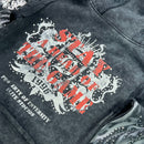 Elite Denim Kids 'Saints' Rhinestone Pearls Hoodie (Washed Black) 4313-JR