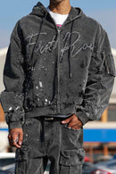 First Row 'Stud Logo' Hood Jacket (Black) FRJ2131A