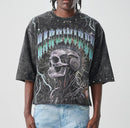 TAKER 'Hardwired' Cropped T-Shirt (Black) T5208