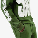 Copper Rivet Saint Cropped Hoodie (Olive) 531082 side