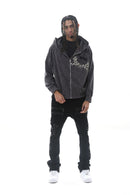 DARKAGES 'Loyalty' Zip Up Hoodie (Dk.Grey) DA7014-DGY