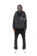 DARKAGES 'Loyalty' Zip Up Hoodie (Dk.Grey) DA7014-DGY