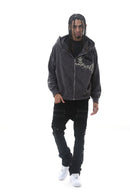 DARKAGES 'Loyalty' Zip Up Hoodie (Dk.Grey) DA7014-DGY
