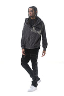 DARKAGES 'Loyalty' Zip Up Hoodie (Dk.Grey) DA7014-DGY