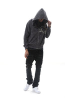 DARKAGES 'Loyalty' Zip Up Hoodie (Dk.Grey) DA7014-DGY