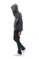 DARKAGES 'Loyalty' Zip Up Hoodie (Dk.Grey) DA7014-DGY