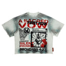 First Row ‘A Sacred Vow Hidden Thurible' Cropped T-Shirt (Ecru) FRM3036A