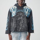 TAKER 'Carpe Noctem' Cropped Hoodie (Black) T5255