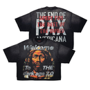 Rare Peace 'Welcome To The Dark Age 2.0' Oversized Rhinestone Cropped T-shirt (Black) RT5053