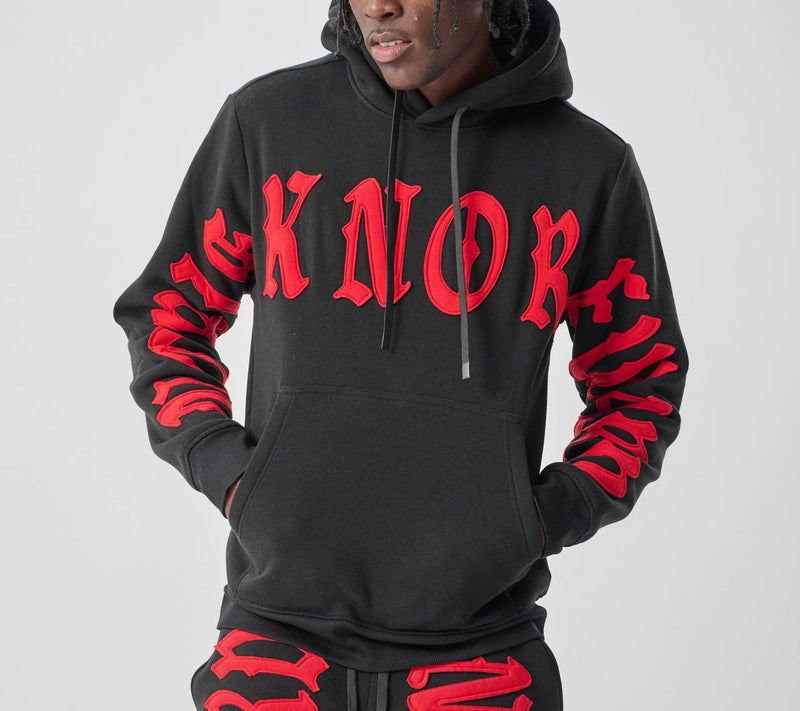 Spark 'No Risk No Reward' Hoodie (Black/Red) S5201