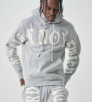 Spark 'No Risk No Reward' Hoodie (H. Gray/White) S5201
