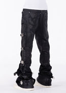 Guapi 'Black Cross Buckle' Stacked Premium Denim