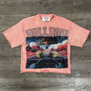 BKYS 'Hell Run' Cropped Rhinestone T-Shirt (Pink) T1428 - FRESH N FITTED