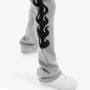 Copper Rivet 'Saints' Mohair Pearl Stacked Sweat Pants (Gray) 531581 - FRESH N FITTED