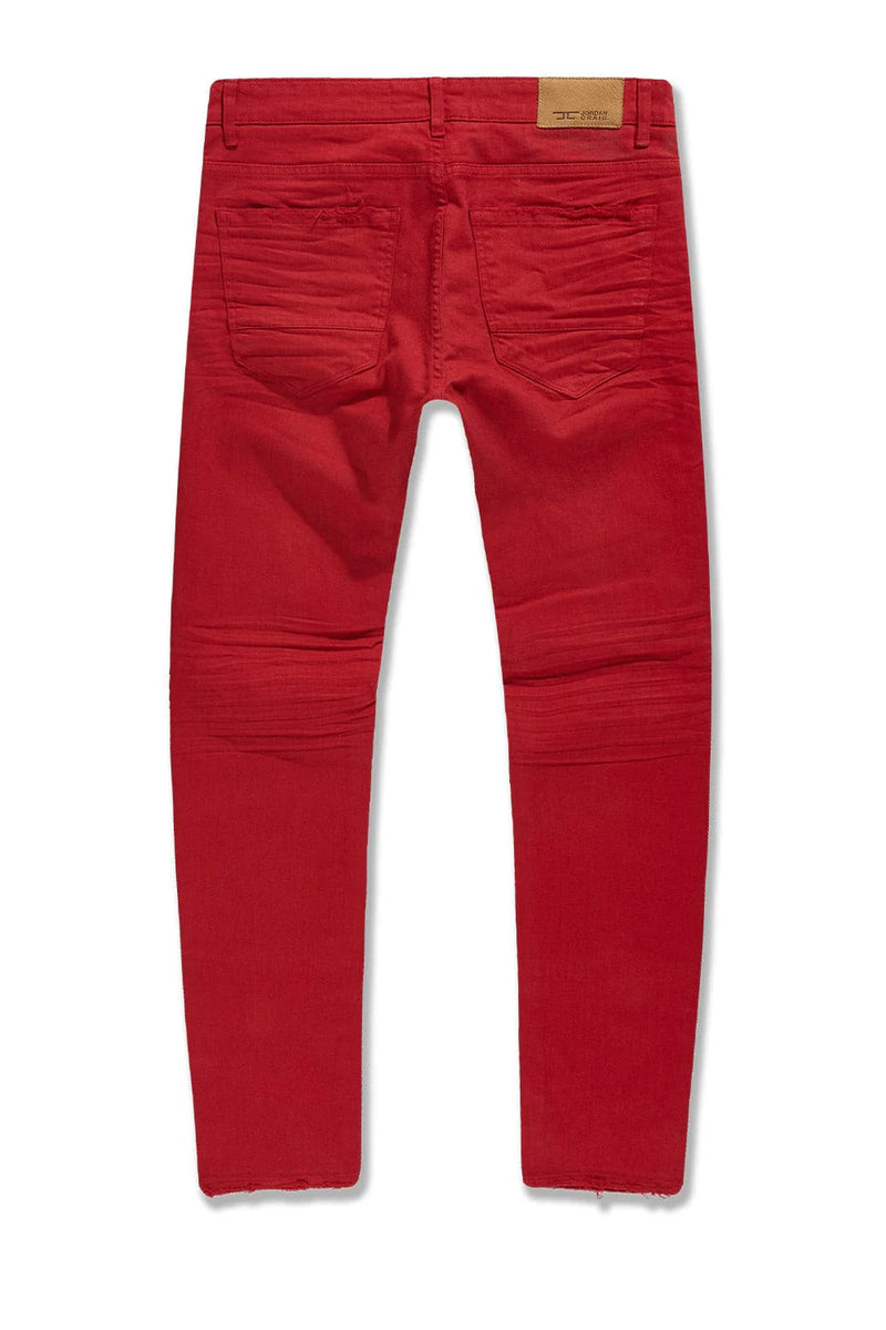 Jordan Craig Collins Denim W/ Shreds (Red) JC990R - FRESH N FITTED