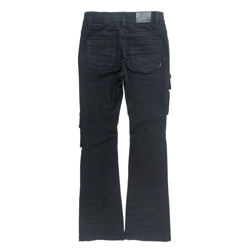 Makobi Kids "Cesare" Stacked Denim (Black) B1968 - FRESH N FITTED