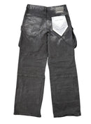 First Row Utility Cargo Relaxed Fit Denim (Black) FRP3024 - FRESH N FITTED