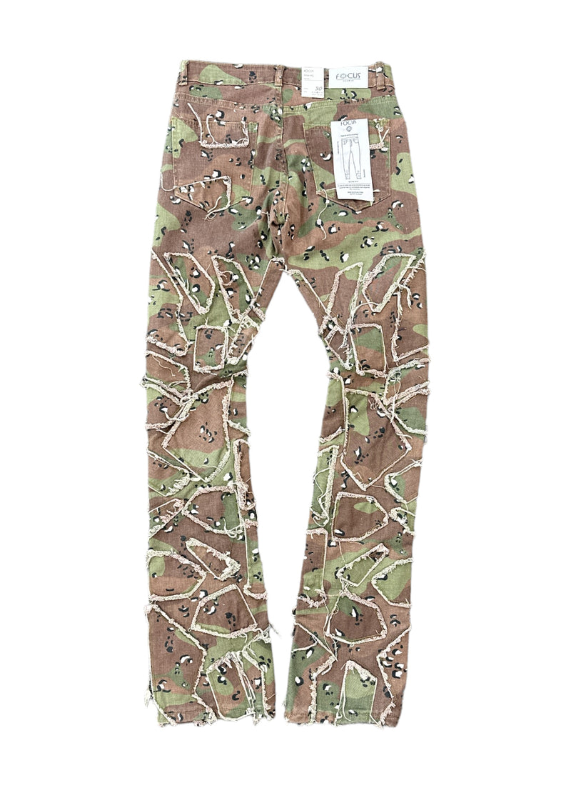 Focus "Patch" Stacked Camo Denim (Camo) 5259C - FRESH N FITTED