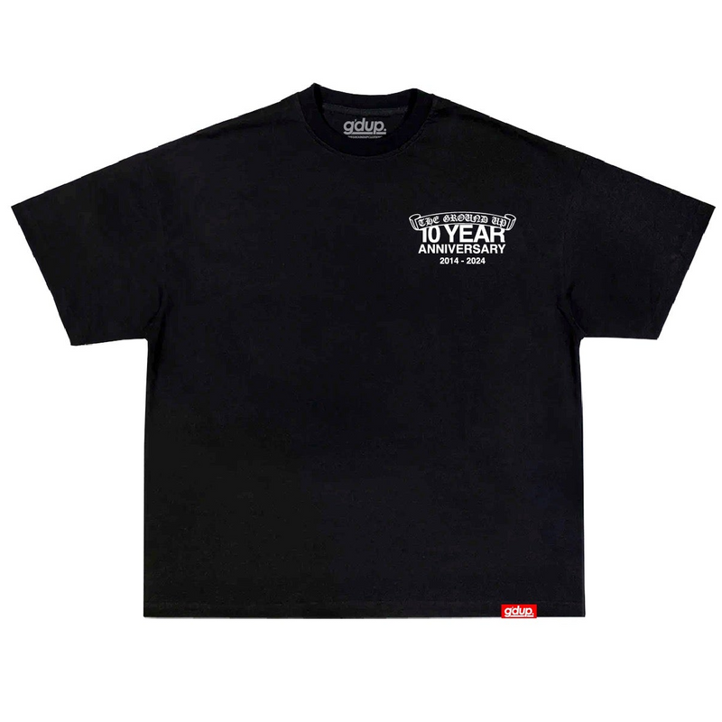 The Ground Up '10 Year Anniversary' T-Shirt (Black) - FRESH N FITTED