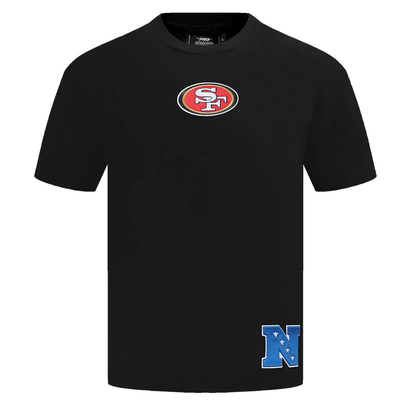 Pro Standard 'San Francisco 49ers Wingspan' Drop Shoulder T-Shirt (Black) FS41410470 - FRESH N FITTED