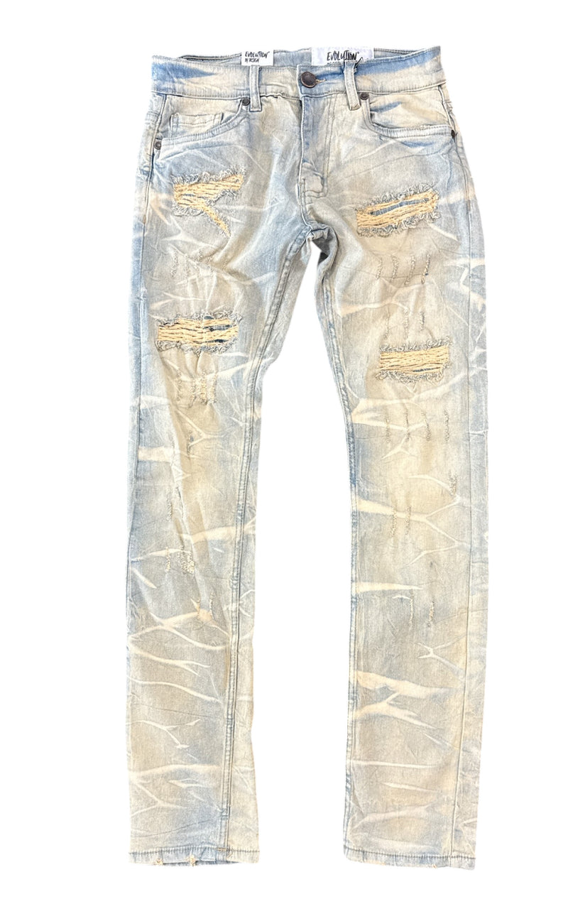 Evolution 'Rip & Repair' Legacy Denim (Ice Tint) EV-330207