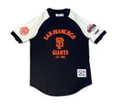 Pro Standard San Francisco Giants 'First Team' Raglan Shirt in Eggshell/Black