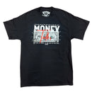 Black T-shirt with dollar bill. By Fresh N Fitted