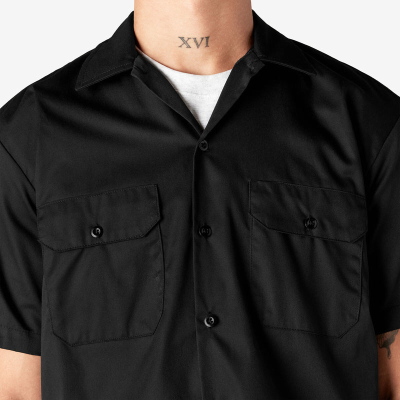 Dickies Men's SS Work Shirt (Black) 1574BK - Fresh N Fitted Inc