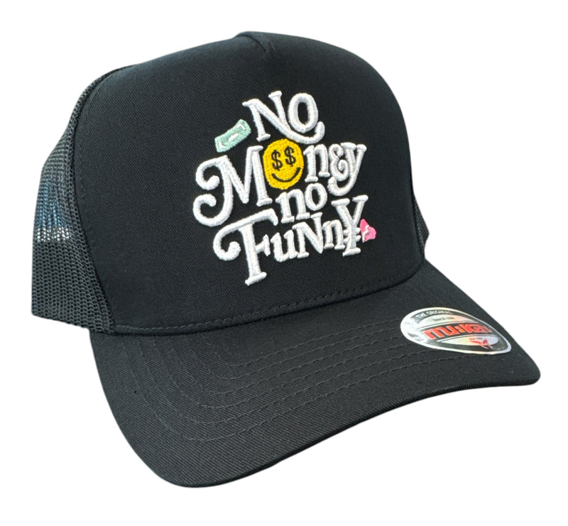 MUKA 'No Money' Trucker Hat (Black) T5473
