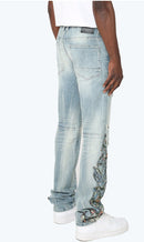 Smoke Rise 'Flame Tapestry' Denim (Hera Blue) JP25114 - FRESH N FITTED