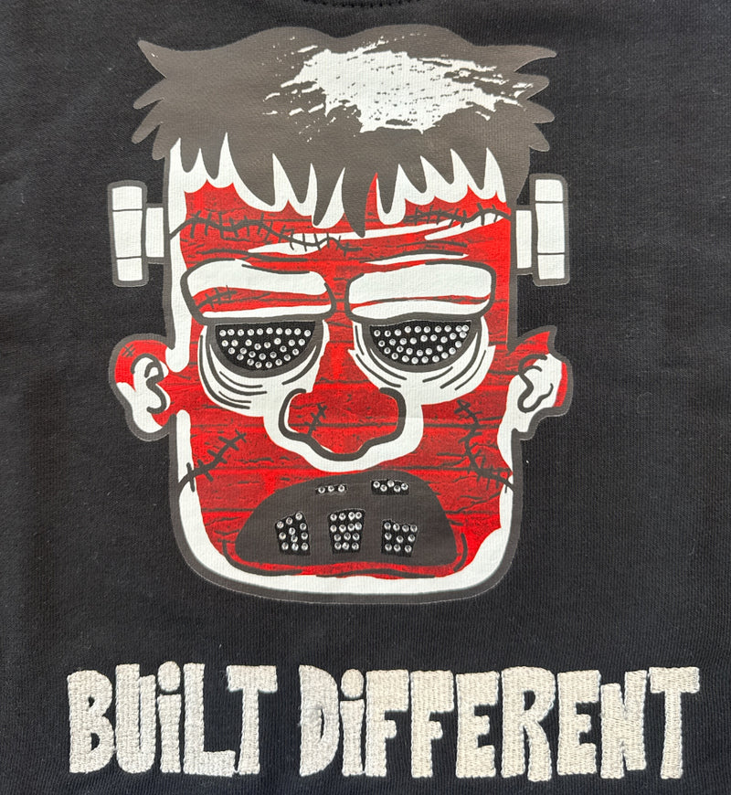 Focus Kids 'Face' Cropped T-Shirt (Black) 80710T/K