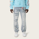 Smoke Rise 'Racing Jean' Straight Denim (Romero Blue) JP26S428