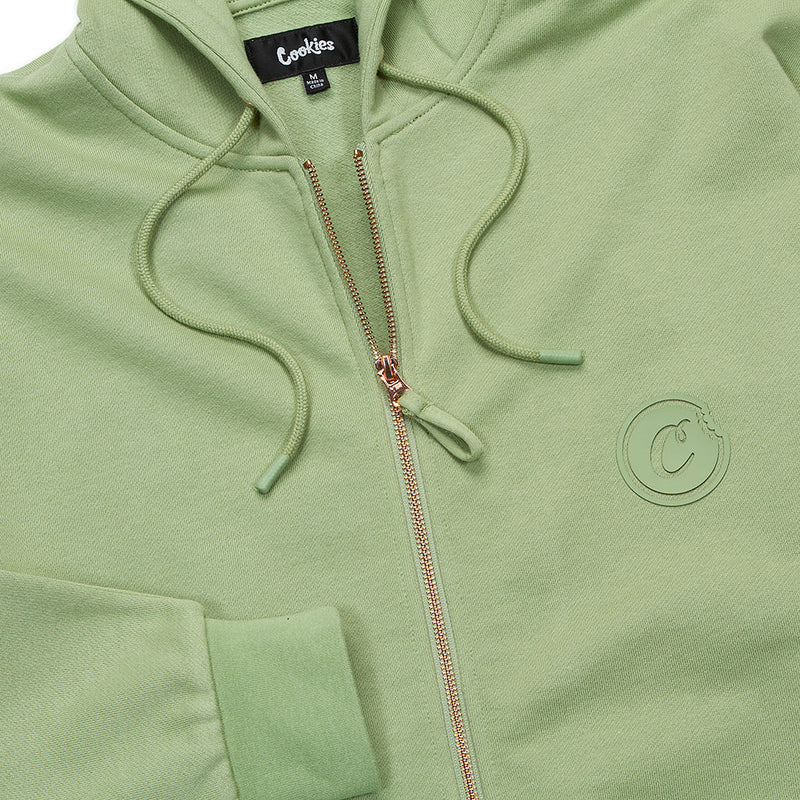 Cookies 'First Light' Full Zip Hoodie (Sage) - Fresh N Fitted Inc