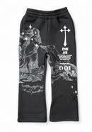 Highly Undrtd Kids 'Divine' Stacked Joggers (Black) UF5203K