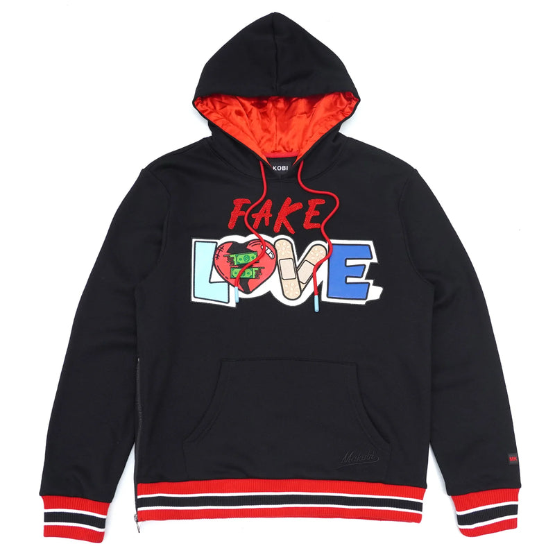 Makobi 'Fake Love' Hoodie (Black) M4760 - FRESH N FITTED