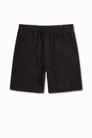 SYIP Block Letter Sweats Shorts In Black 2078S - FRESH N FITTED
